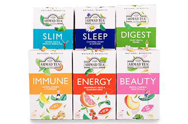 Free Natural Benefits sample pack from Ahmad Tea