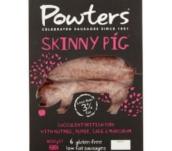 Powters ‘Skinny Pig’ Low Fat Gluten Free Sausage