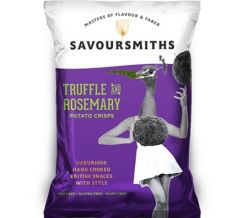 SAVOURSMITHS Truffle and Rosemary Potato Crisps