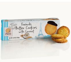 Pierre Biscuiterie French Pure Butter Cookies with Coconut