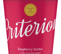 Criterion Raspberry Sorbet 500ml tub