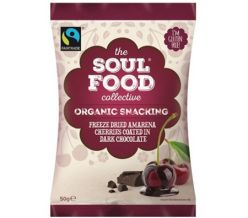 Freeze Dried Amarena Cherries coated in Dark Chocolate – 50g bags - £2.29