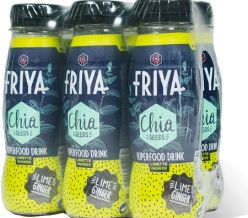 FRIYA Snacking-Drink with Chia-seeds and natural Lime&Ginger taste