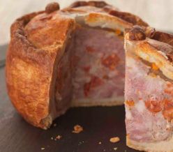 Mr. C’s Hand-Crafted Pork and Chorizo Pie, with a Hint of Chili: A cold pie with a hot kick