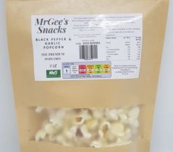 MrGee’s Premium Popcorn - Black Pepper & Garlic 25g