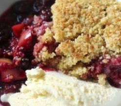field fare Blackberry and Apple Crumble