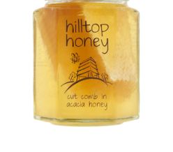 cut comb in acacia honey