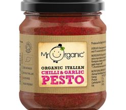 Mr Organic Italian Chilli & Garlic Pesto 130g