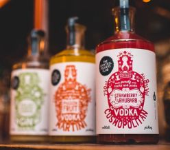 Strawberry and Rhubarb Cosmopolitan