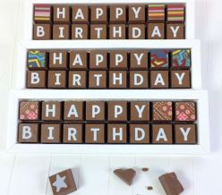 HAPPY BIRTHDAY Chocolates by Cocoapod Chocolates