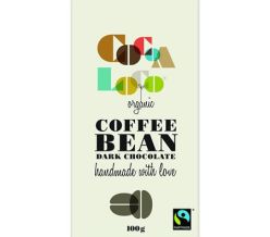 Cocoa Loco Dark Chocolate & Coffee Bean Bar 100g (Organic & Fairtrade)