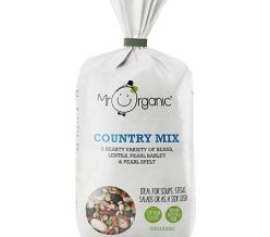 Mr Organic Country Soup Mix Beans, Pearl Barley, Pearl Spelt, Lentils and Green Peas 500g