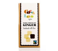 Cocoa Loco Dark Chocolate Ginger 100g (Organic & Fairtrade)