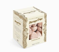 Flower & White Meringue Drops – Chocolate