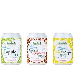 Gently Sparking Fruit Juice with Dee Valley Water.