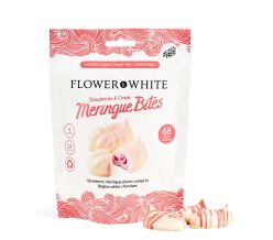 Strawberries & Cream Meringue Bites