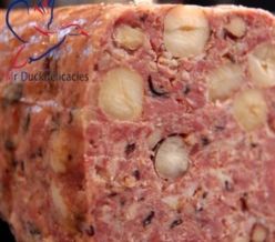 Duck Terrine Hazelnuts smoked duck breast and Black Mushroom