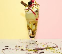 Salted caramel gelato