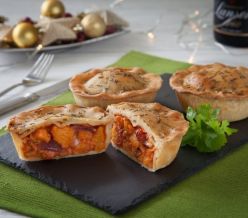 field fare Gluten Free Roasted Vegetable & Goats Cheese Pie