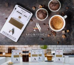 AROMISTICO Coffee Napoli Blend, Rich Strong Dark Roast, ground