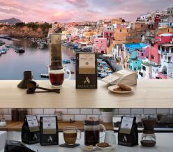 AROMISTICO COFFEE NAPOLI BLEND, Rich Strong Dark Roast, WHOLE BEANS