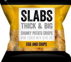 SLABS CRISPS egg and chips