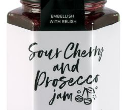 Sour Cherry and Prosecco Jam