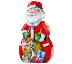 Sweet Santa Tin w/ 200g Milk Chocolate Buttons