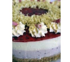 Raspberry & White Chocolate Gateau (11” Round)