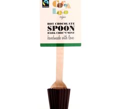 Cocoa Loco Dark & Mint Hot Chocolate Spoon 30g (Organic & Fairtrade)