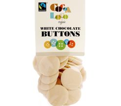 Cocoa Loco White Chocolate Buttons 100g (Organic & Fairtrade)