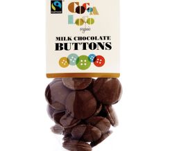 Cocoa Loco Milk Chocolate Buttons 100g (Organic & Fairtrade)