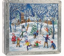 Winter Wonderland Tin w/ 400g Assorted Biscuits