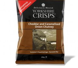 Cheddar & Caramelised Onion Chutney Yorkshire Crisps