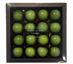 Yuzu white chocolate ganache